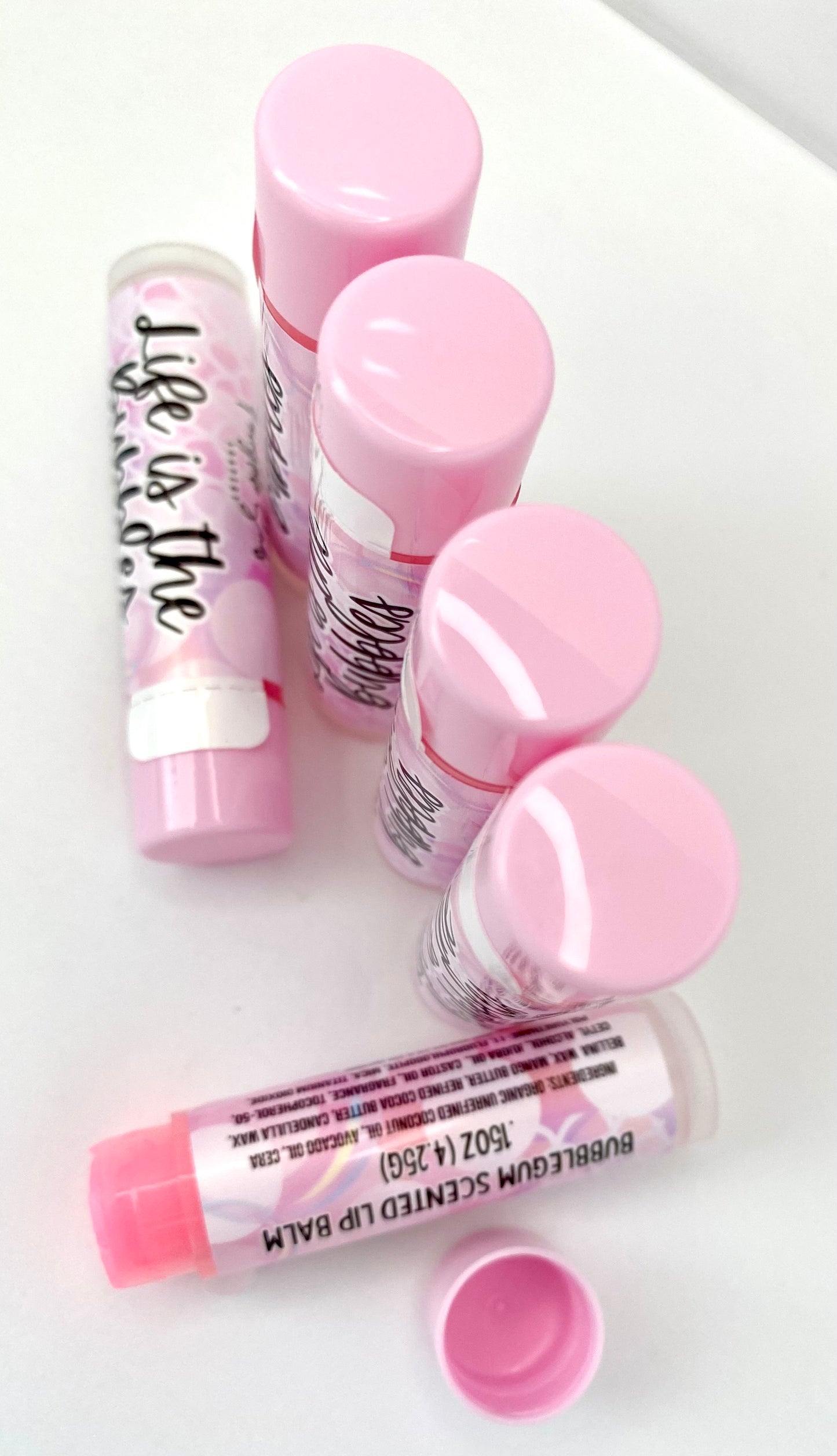 Life is the Bubbles Bubblegum Scented Lip Balm