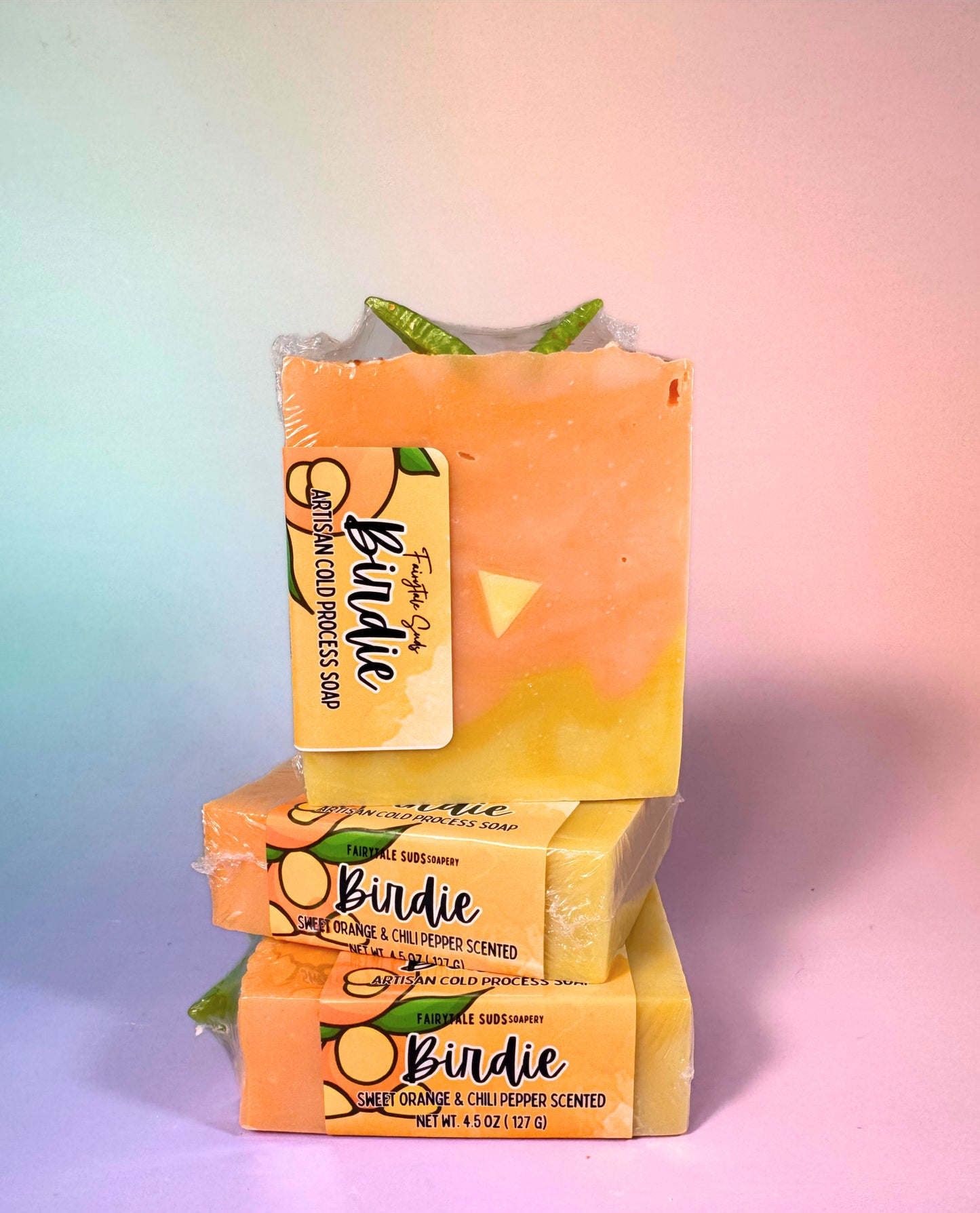 Birdie Orange Bird Artisan Soap