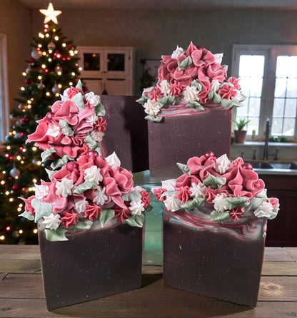 Christmas Fudge Frosted Soap
