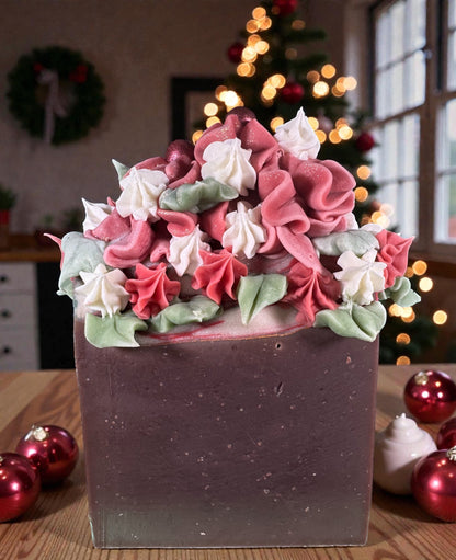 Christmas Fudge Frosted Soap