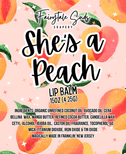 She's a Peach Bayou Bubbles Lip Balm